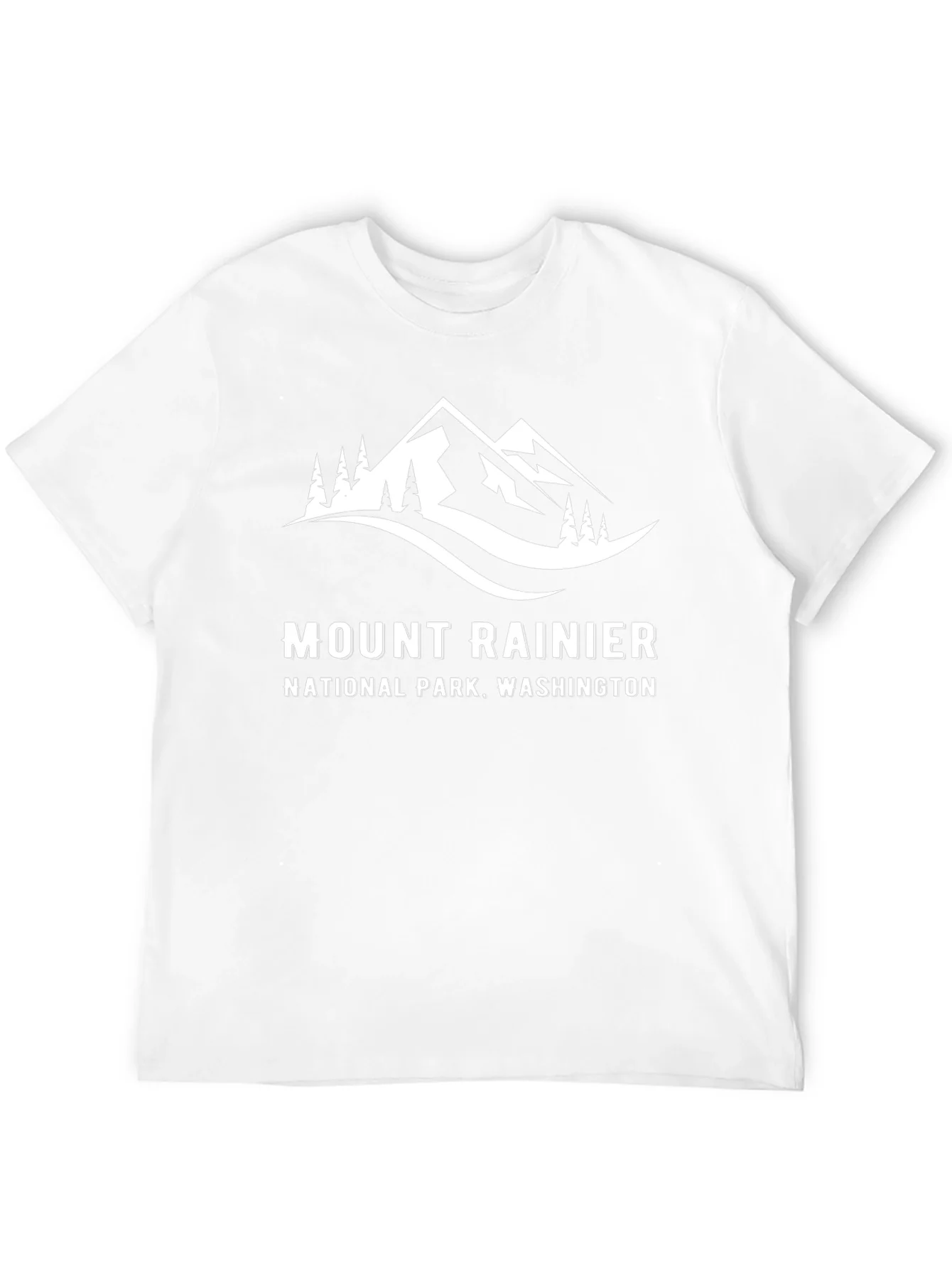 Mount Rainier National Park Black T-Shirt