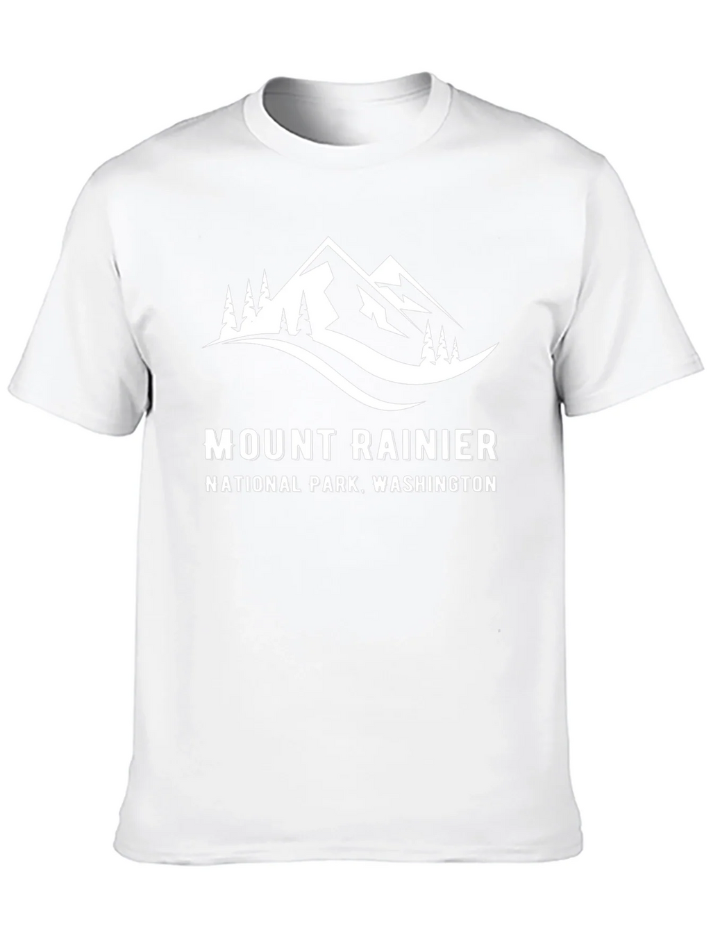 Mount Rainier National Park Black T-Shirt