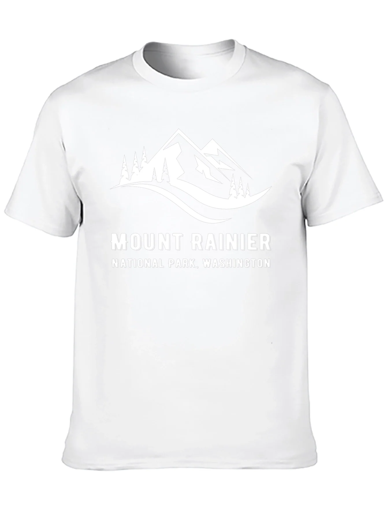 Mount Rainier National Park Black T-Shirt