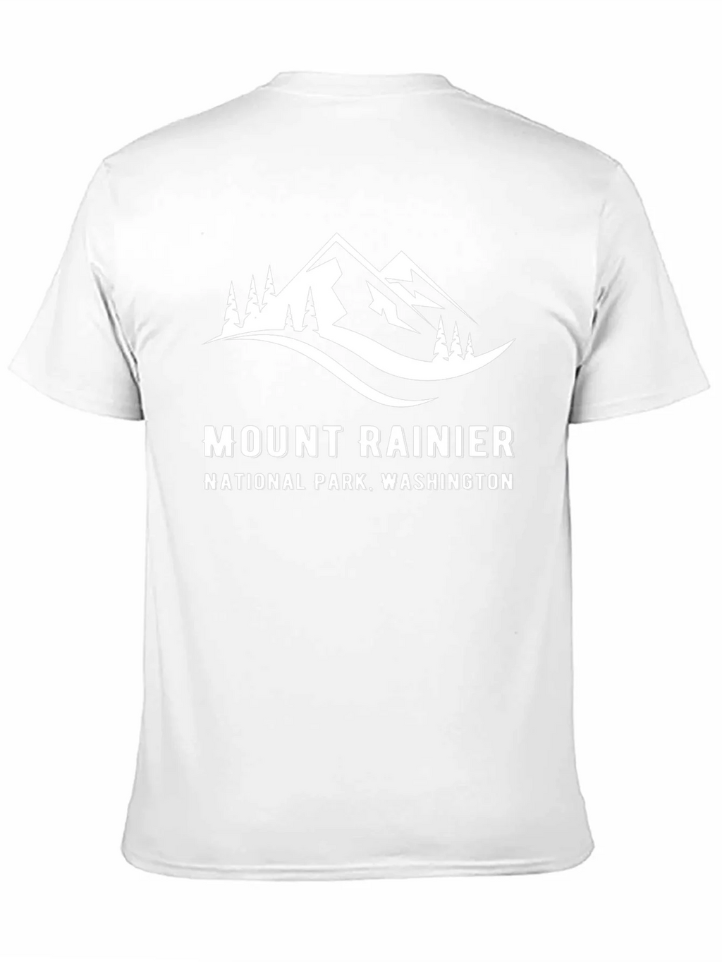 Mount Rainier National Park Black T-Shirt