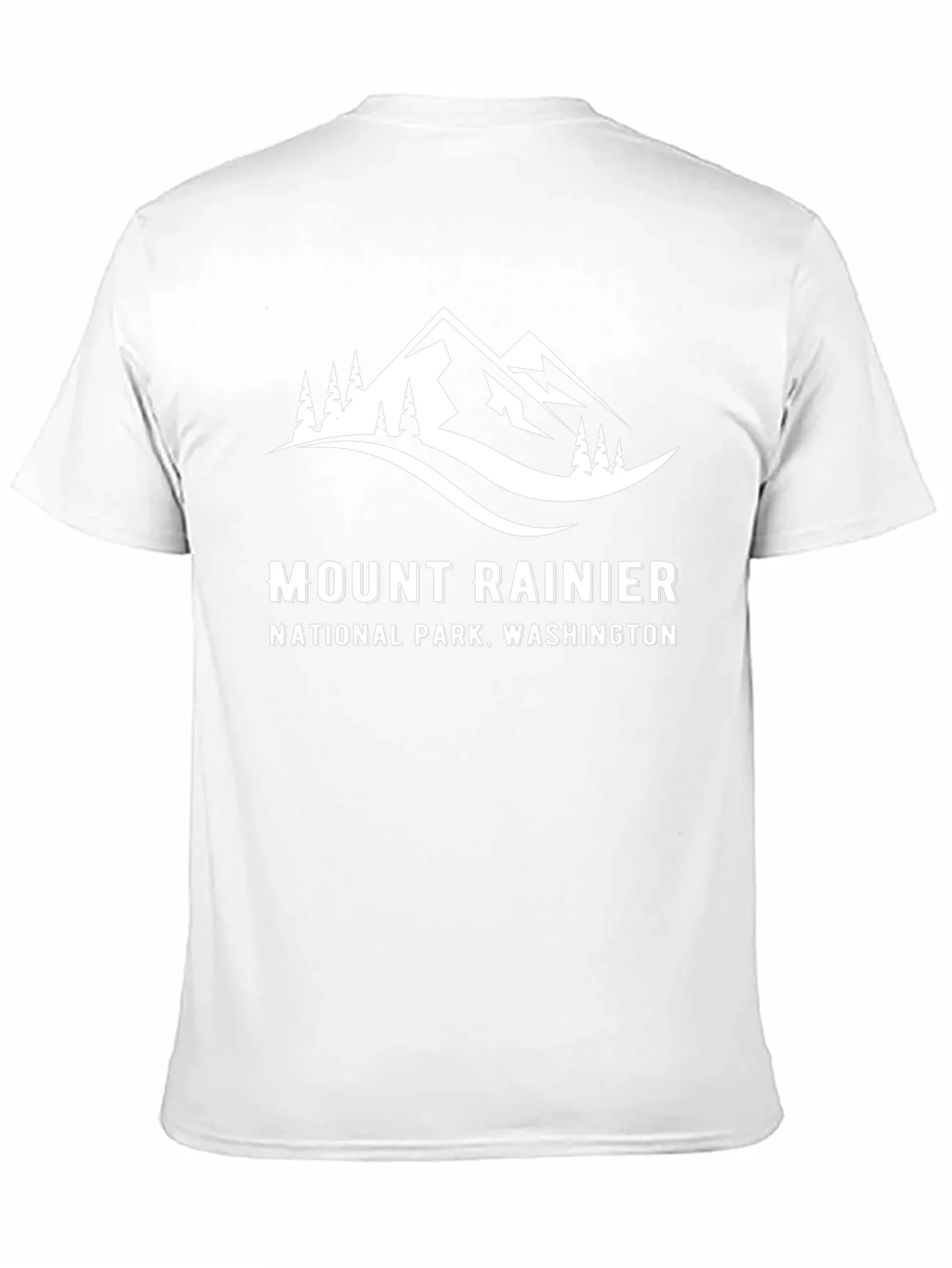 Mount Rainier National Park Black T-Shirt