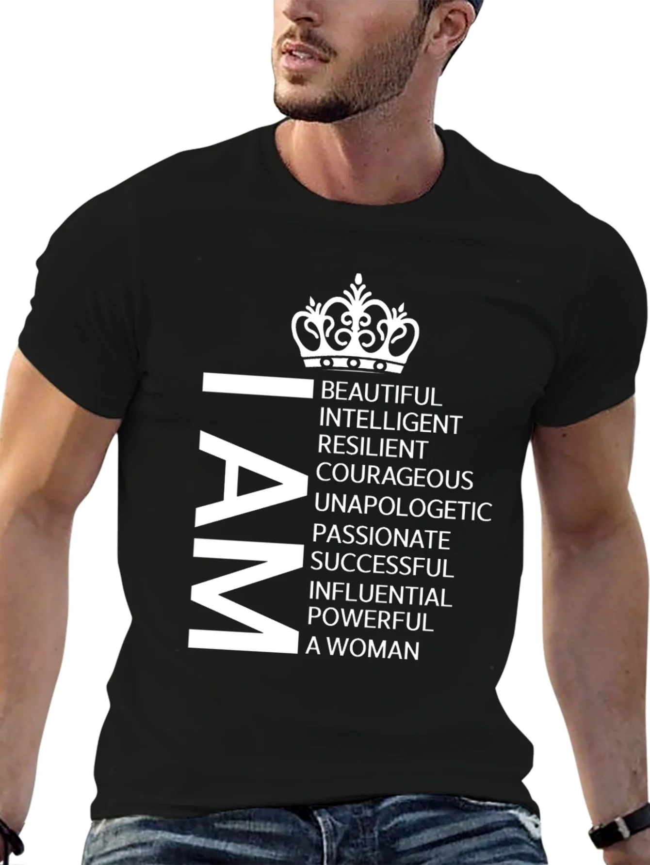I AM Woman T-Shirt - Empowering Statement Tee