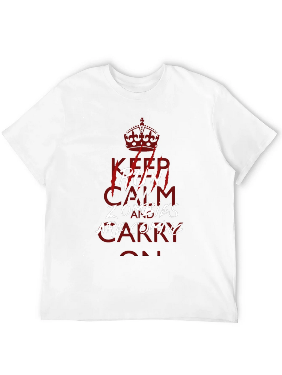 Keep Run Calm Zombies T-Shirt