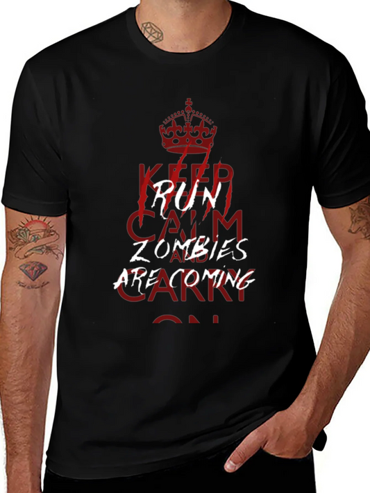 Keep Run Calm Zombies T-Shirt