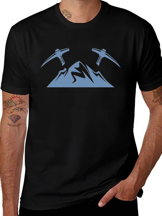 Mountain Peaks & Pickaxes Graphic Tee