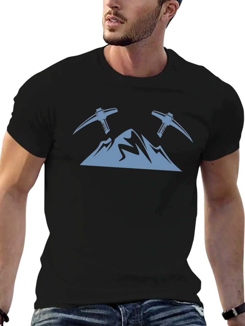 Mountain Peaks & Pickaxes Graphic Tee