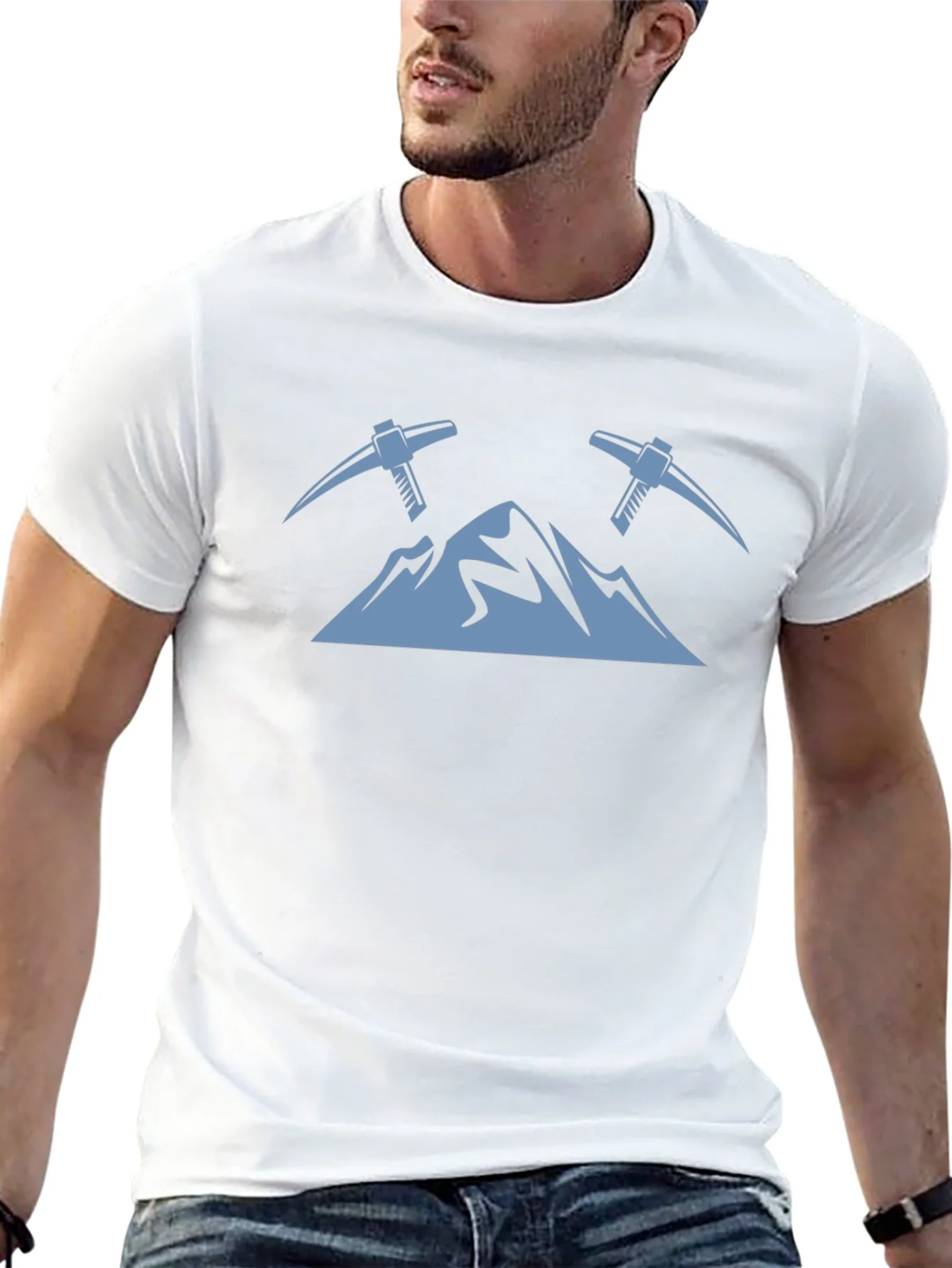 Mountain Peaks & Pickaxes Graphic Tee