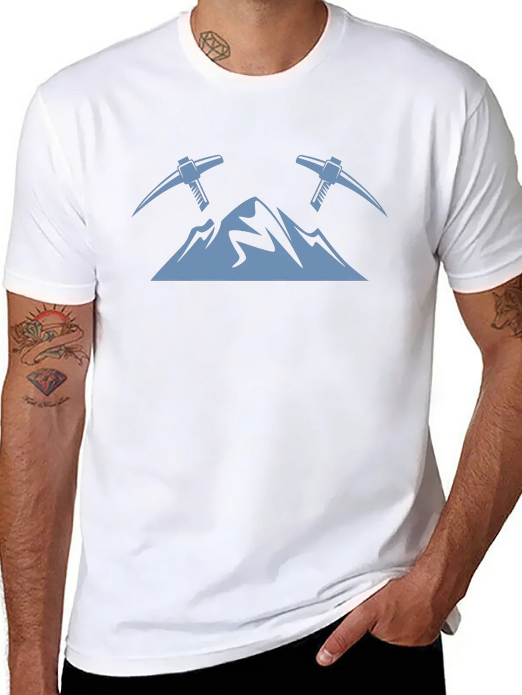 Mountain Peaks & Pickaxes Graphic Tee