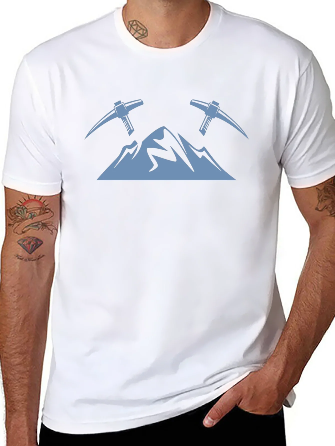 Mountain Peaks & Pickaxes Graphic Tee