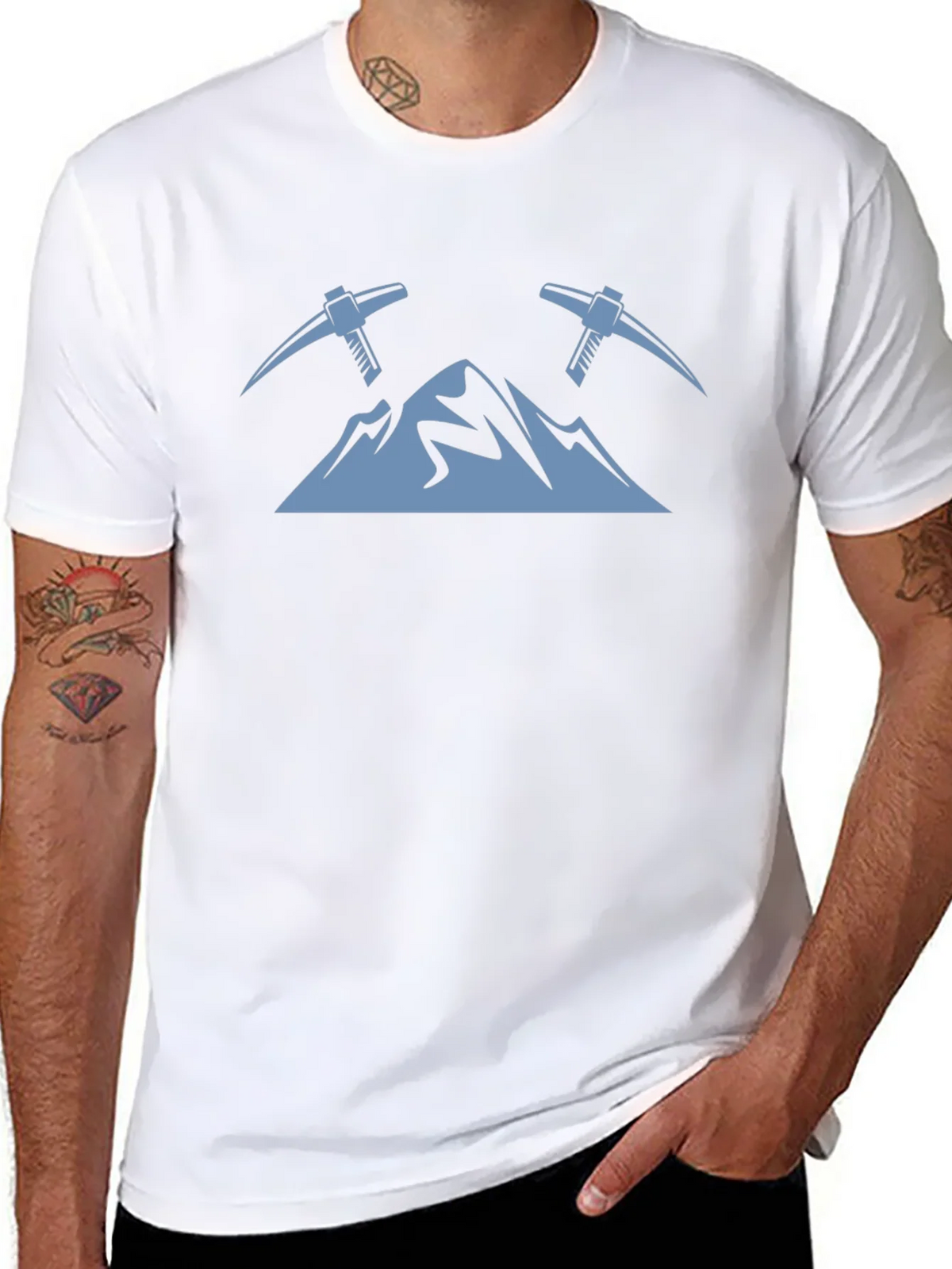 Mountain Peaks & Pickaxes Graphic Tee