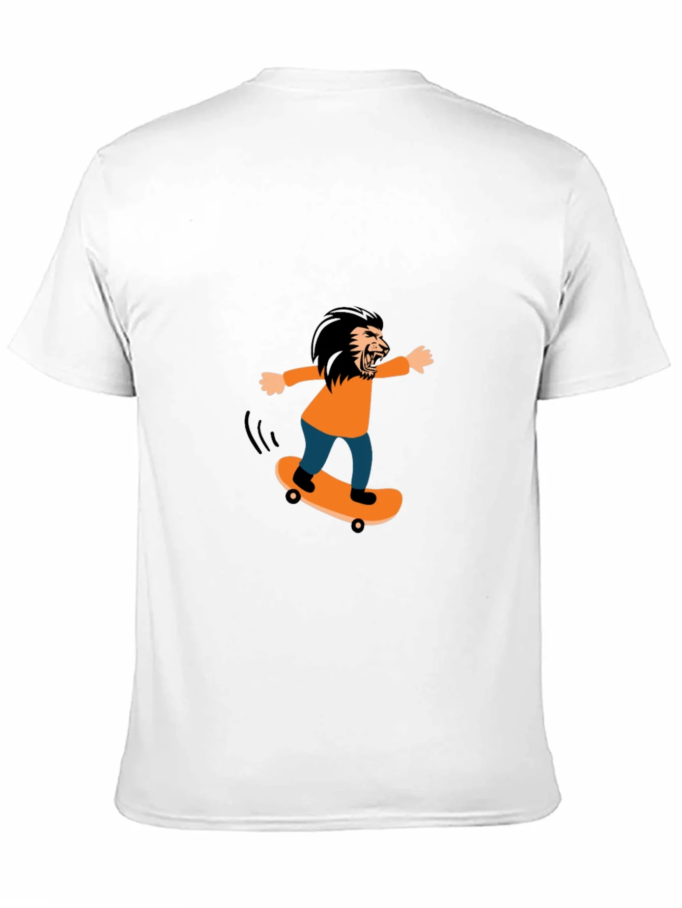 Skateboarding Lion Graphic Tee