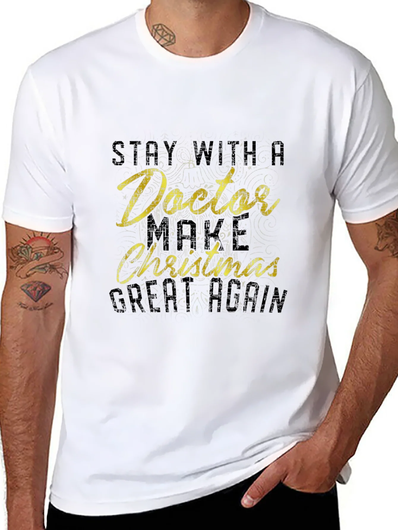 Stay with Doctor Christmas T-Shirt
