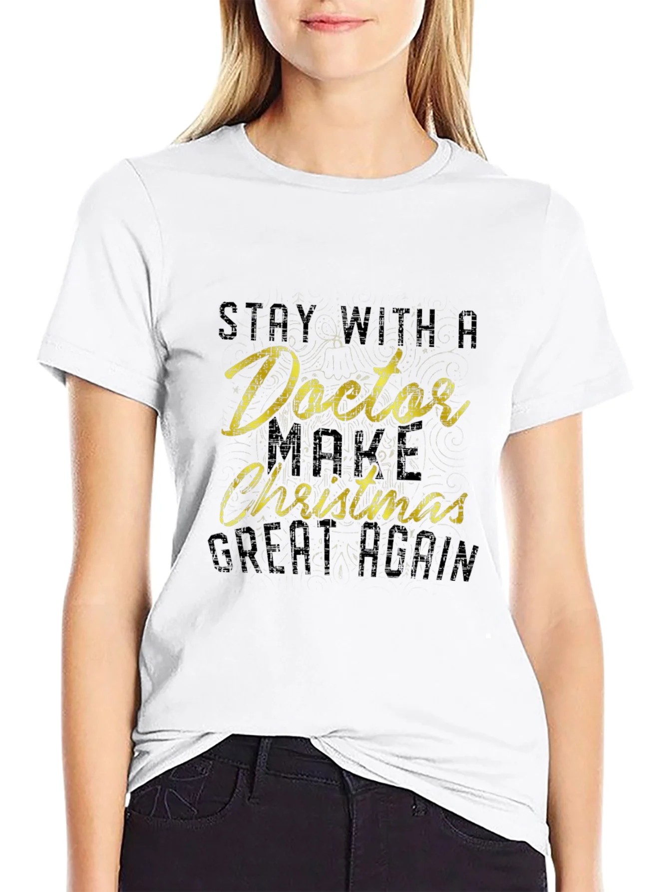 Stay with Doctor Christmas T-Shirt