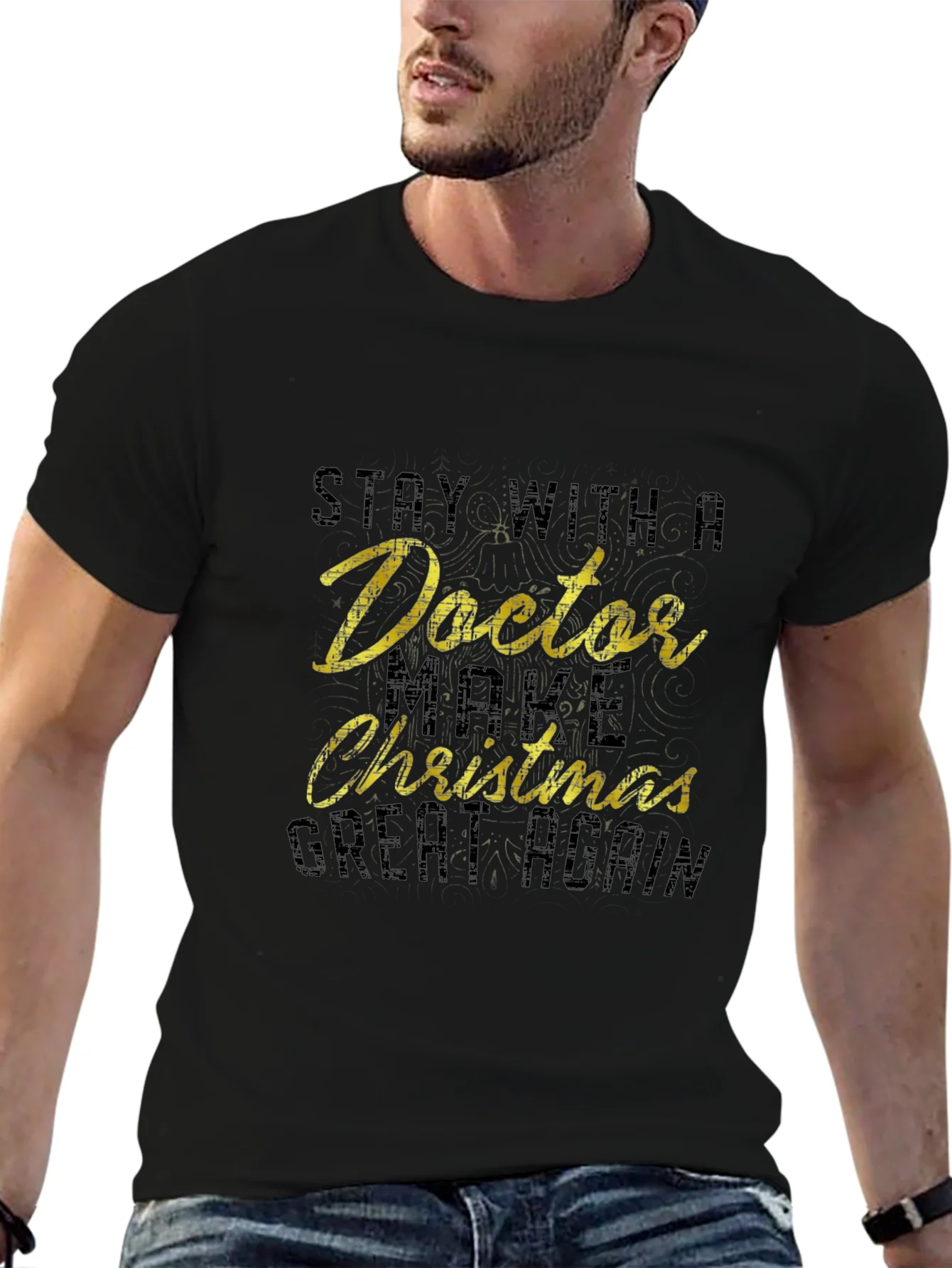 Stay with Doctor Christmas T-Shirt