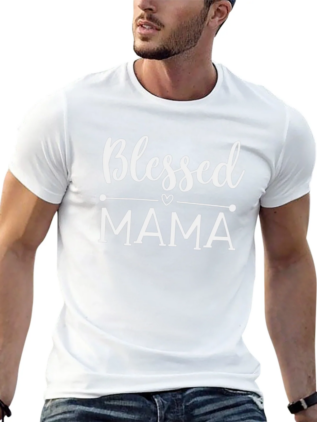 Blessed Mama Graphic Tee - Stylish Mothers Day Gift
