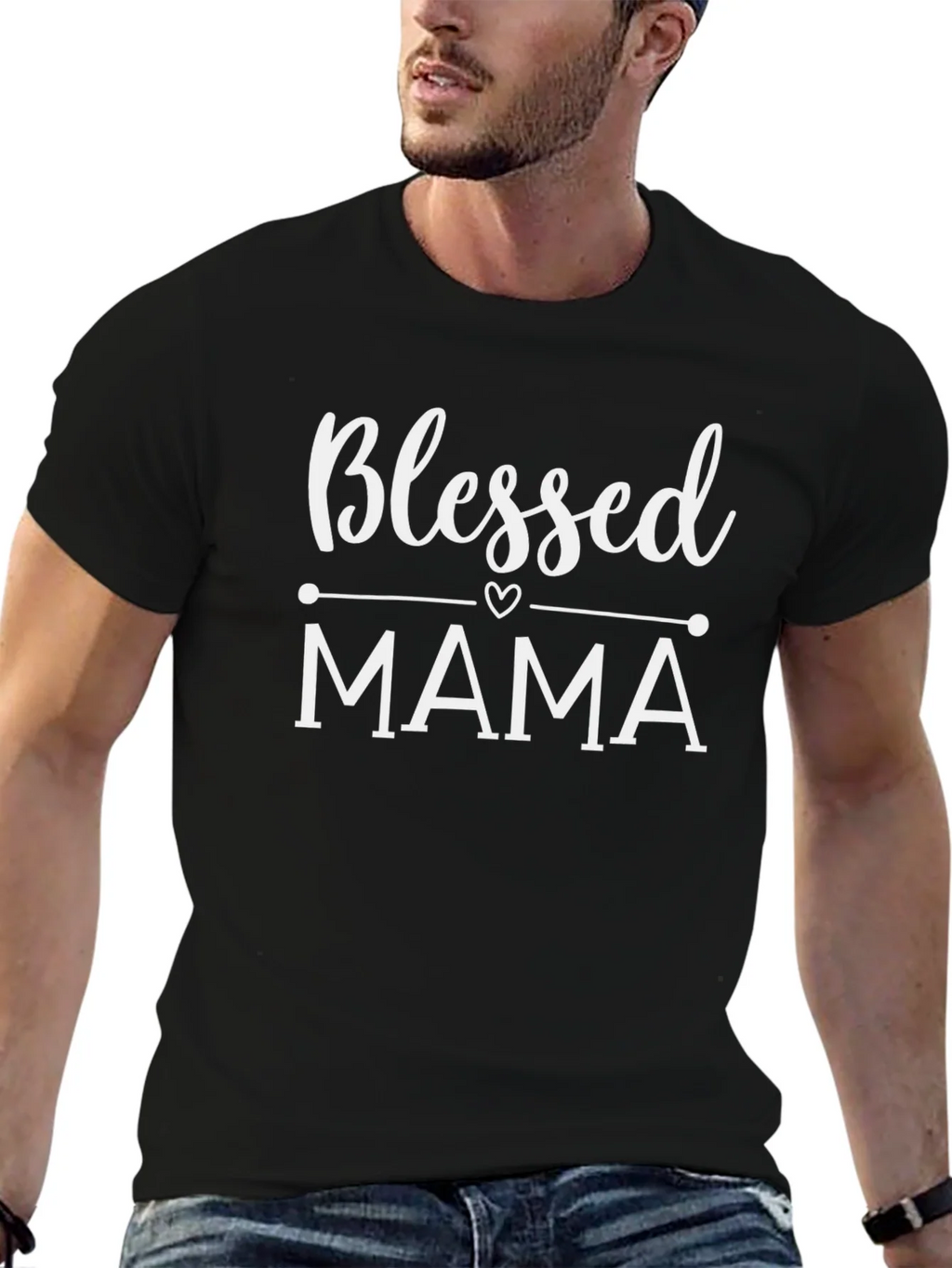 Blessed Mama Graphic Tee - Stylish Mothers Day Gift