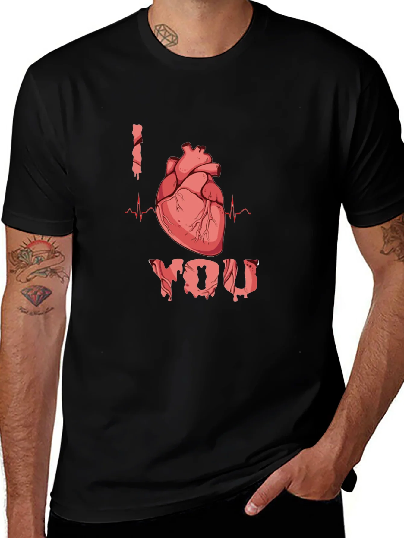 I Heart You T-Shirt - Anatomical Heart Design