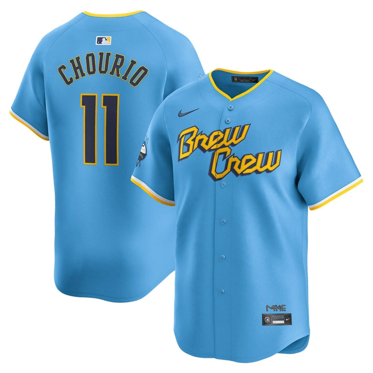 Jackson Chourio Milwaukee Brewers City Connect Limited Jersey - Powder Blue
