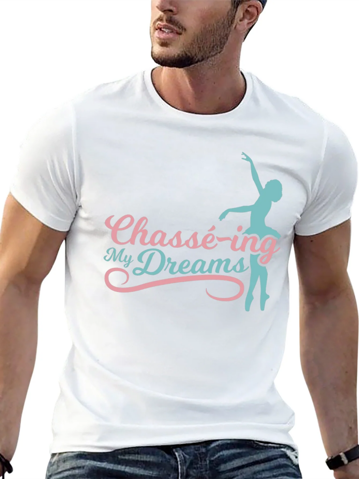 Chassé-ing My Dreams Black Graphic T-Shirt