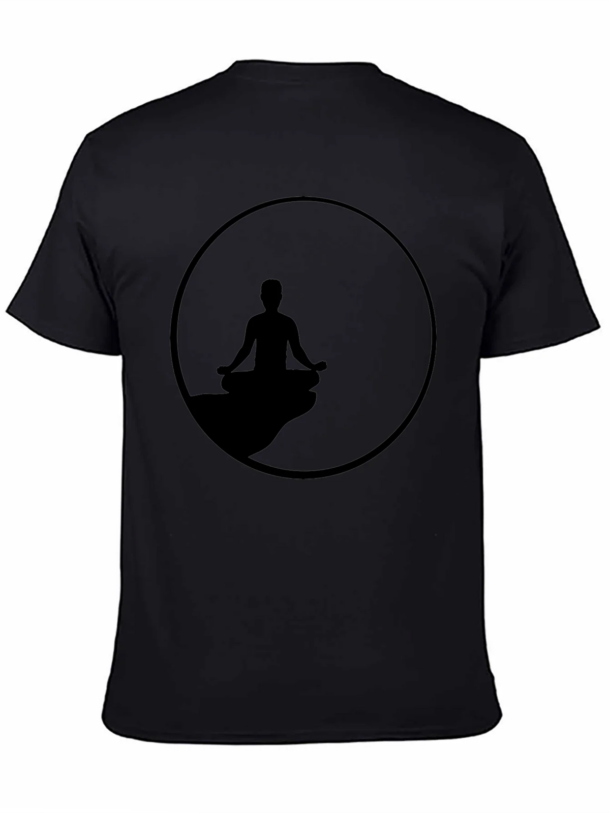 Zen Meditation T-Shirt - Relaxed Fit Black Tee
