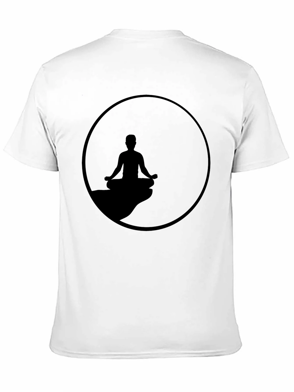 Zen Meditation T-Shirt - Relaxed Fit Black Tee