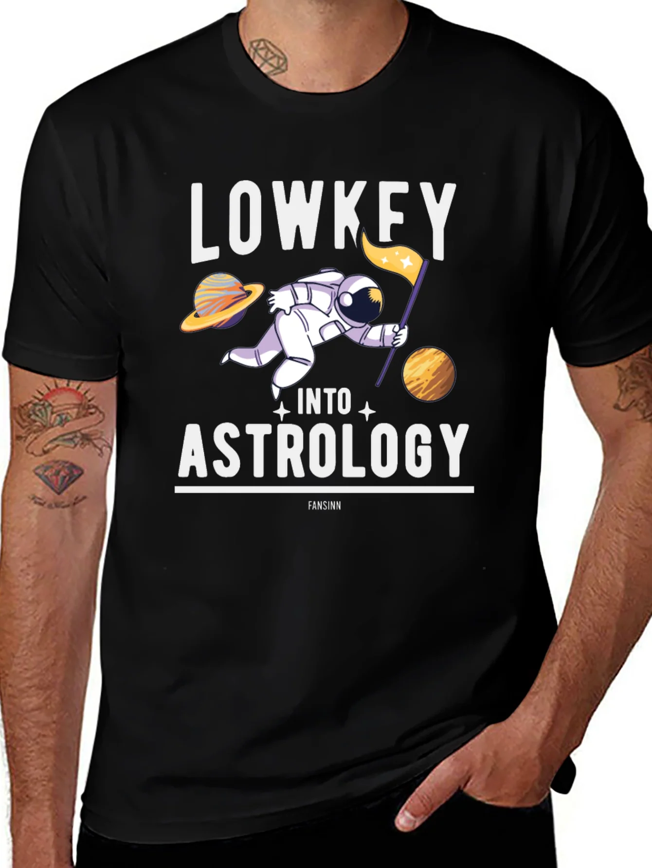 Lowkey Into Astrology T-Shirt - Space Humor Tee
