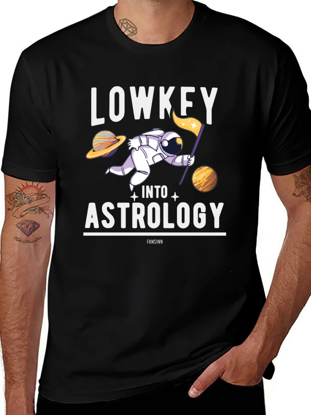 Lowkey Into Astrology T-Shirt - Space Humor Tee