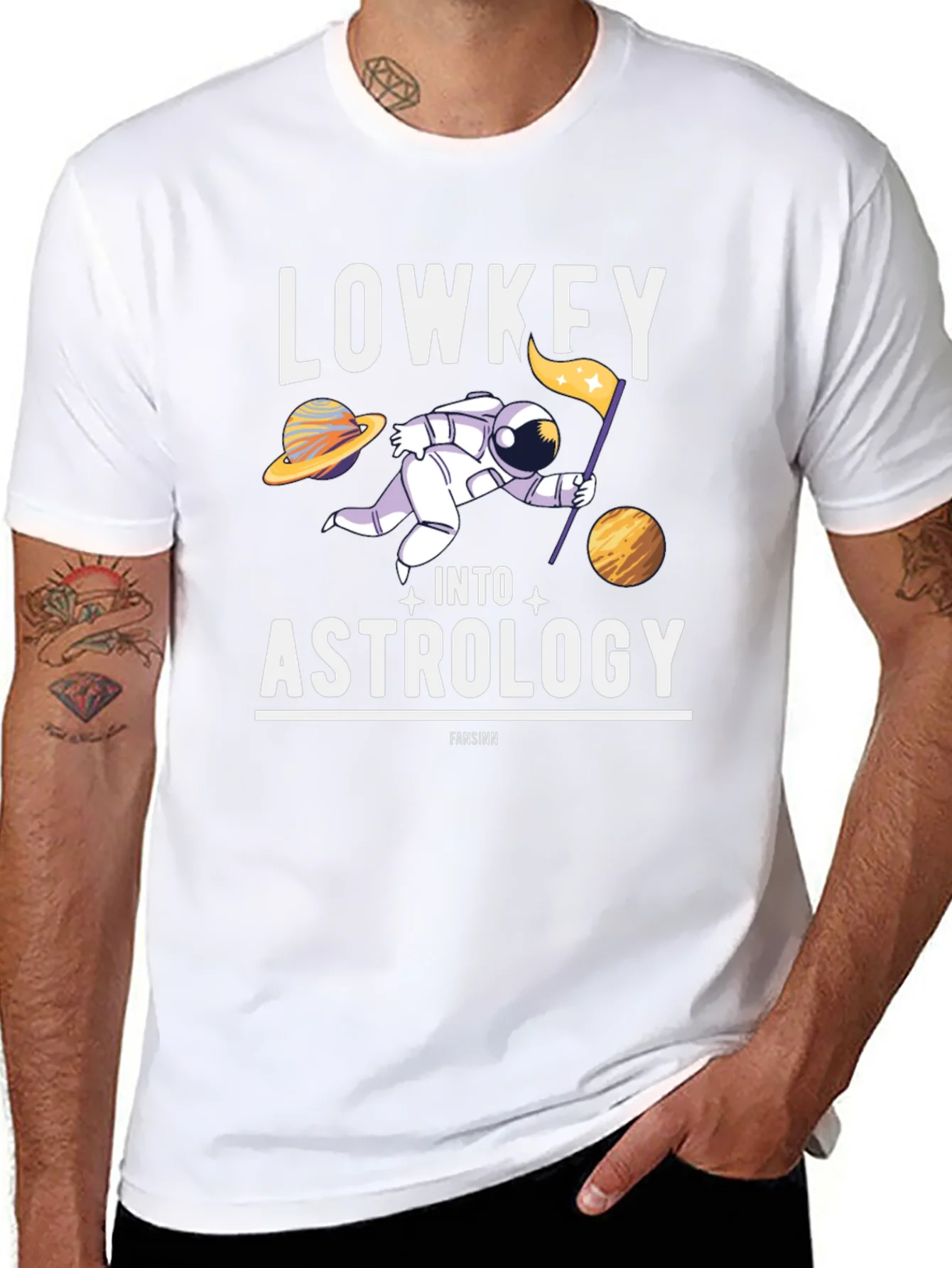Lowkey Into Astrology T-Shirt - Space Humor Tee