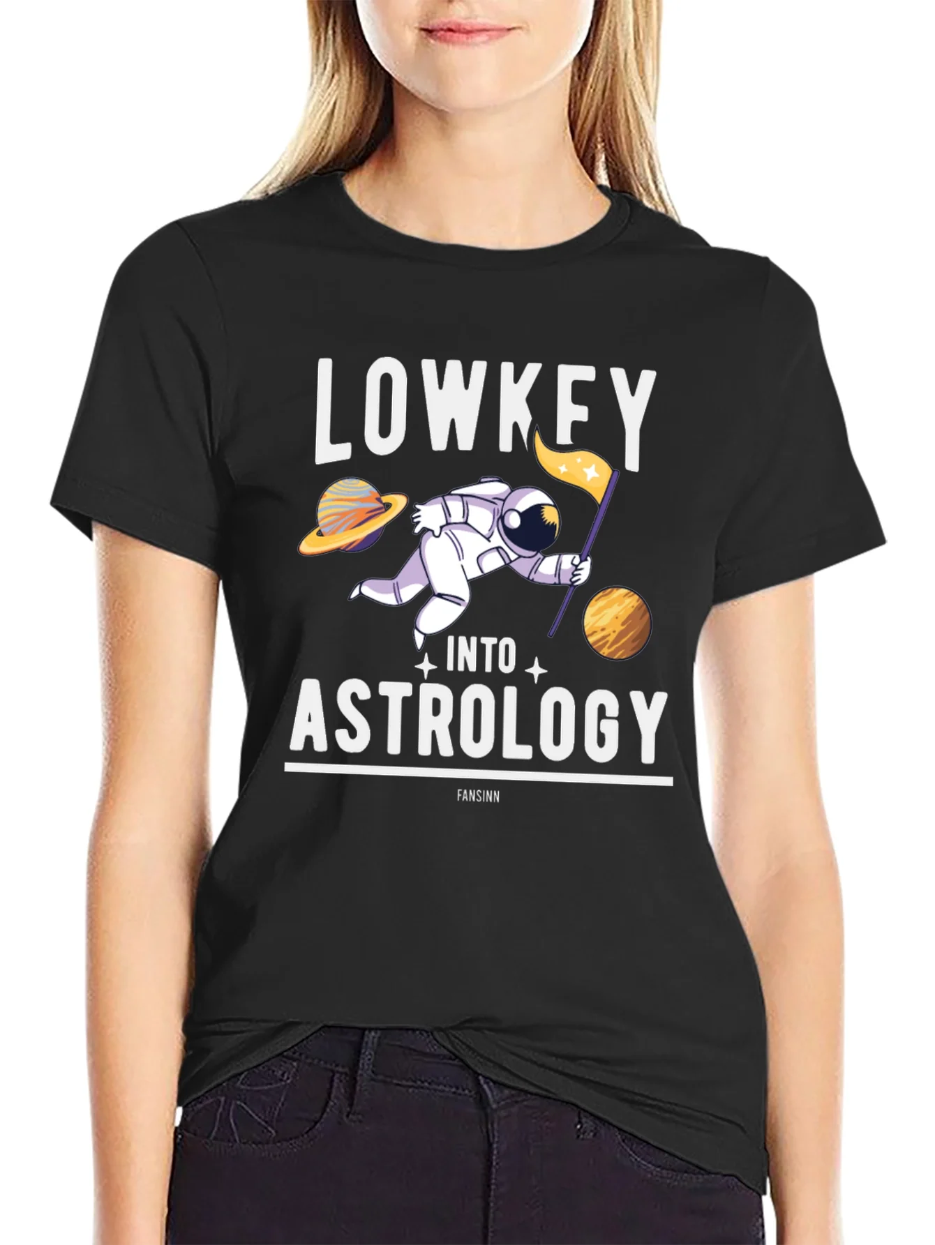 Lowkey Into Astrology T-Shirt - Space Humor Tee