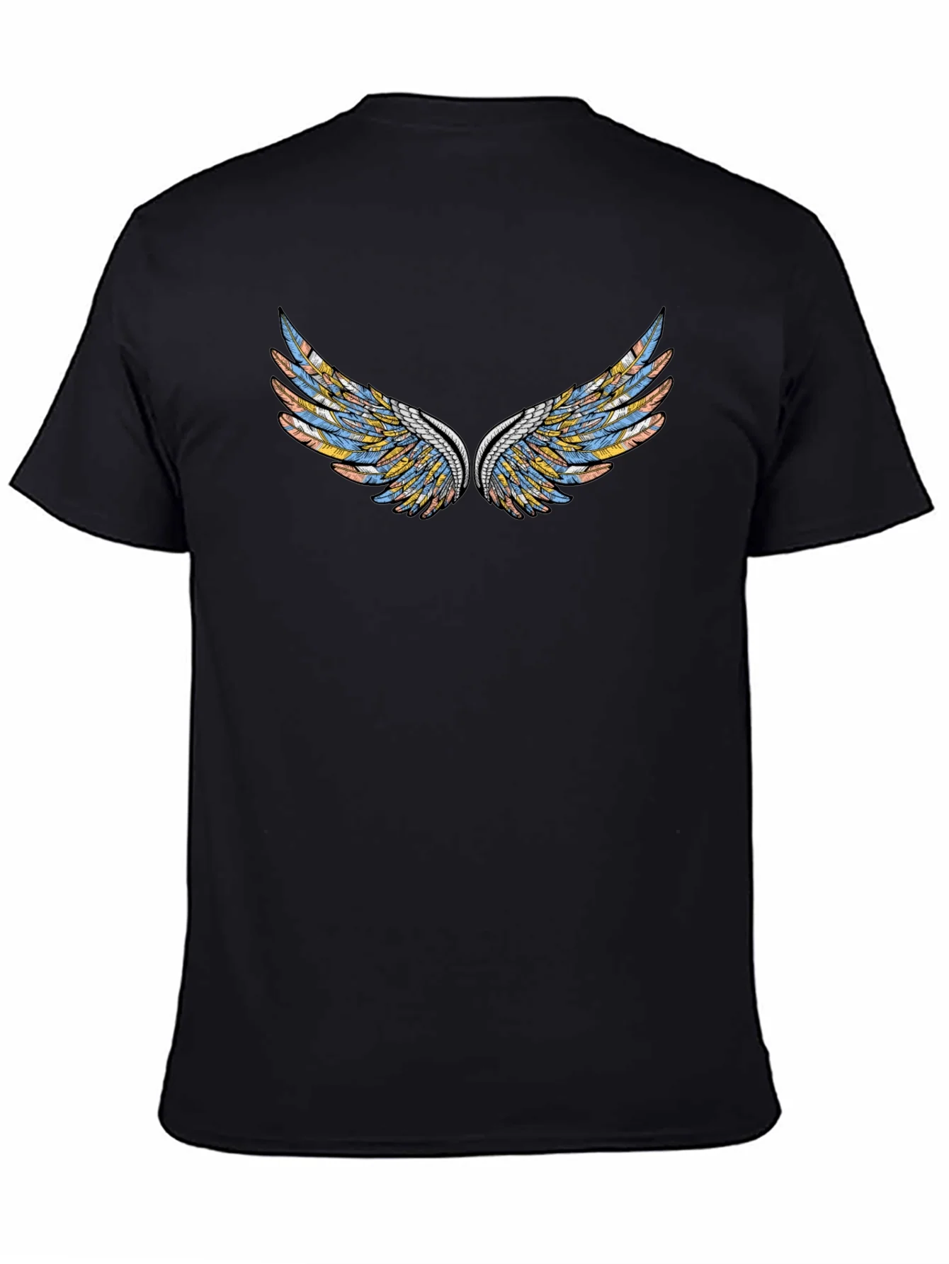 Wings Graphic Black T-Shirt