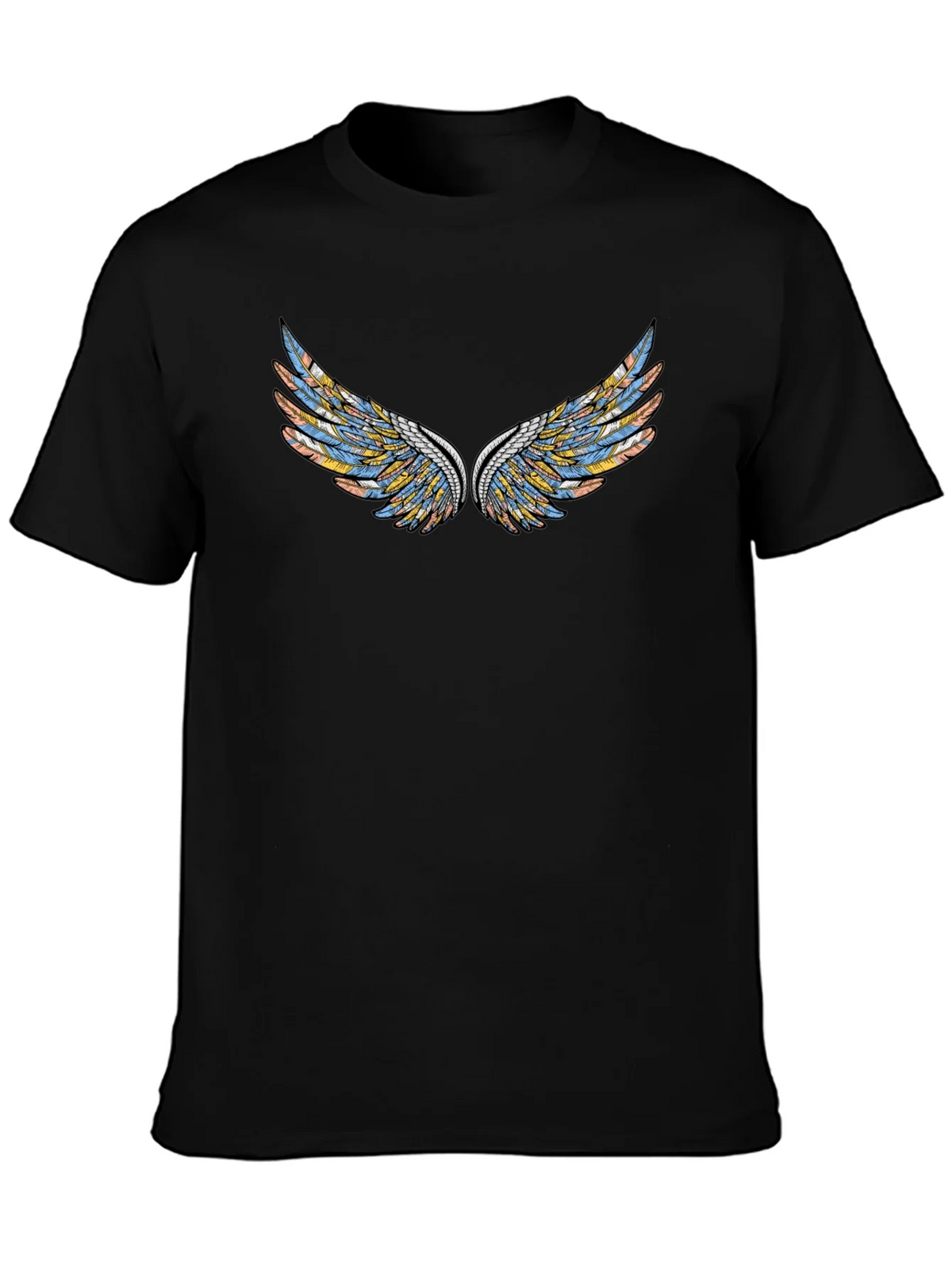 Wings Graphic Black T-Shirt