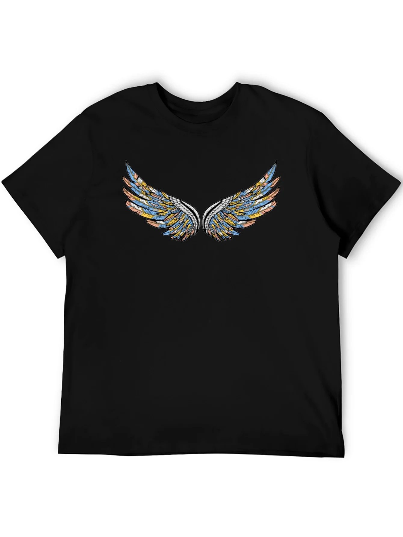 Wings Graphic Black T-Shirt