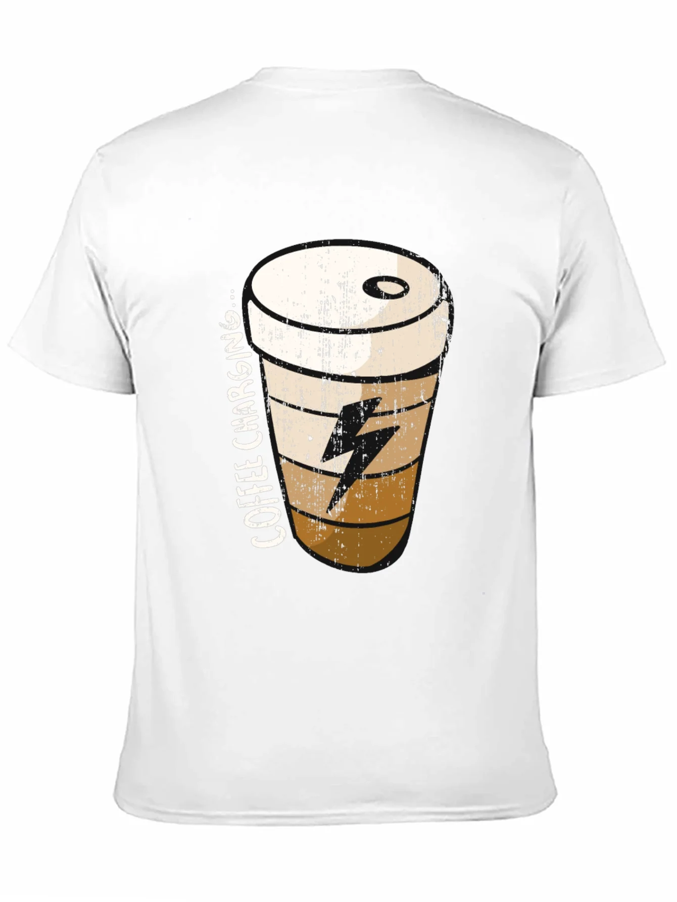 Coffee Charging T-Shirt - Black Unisex Tee