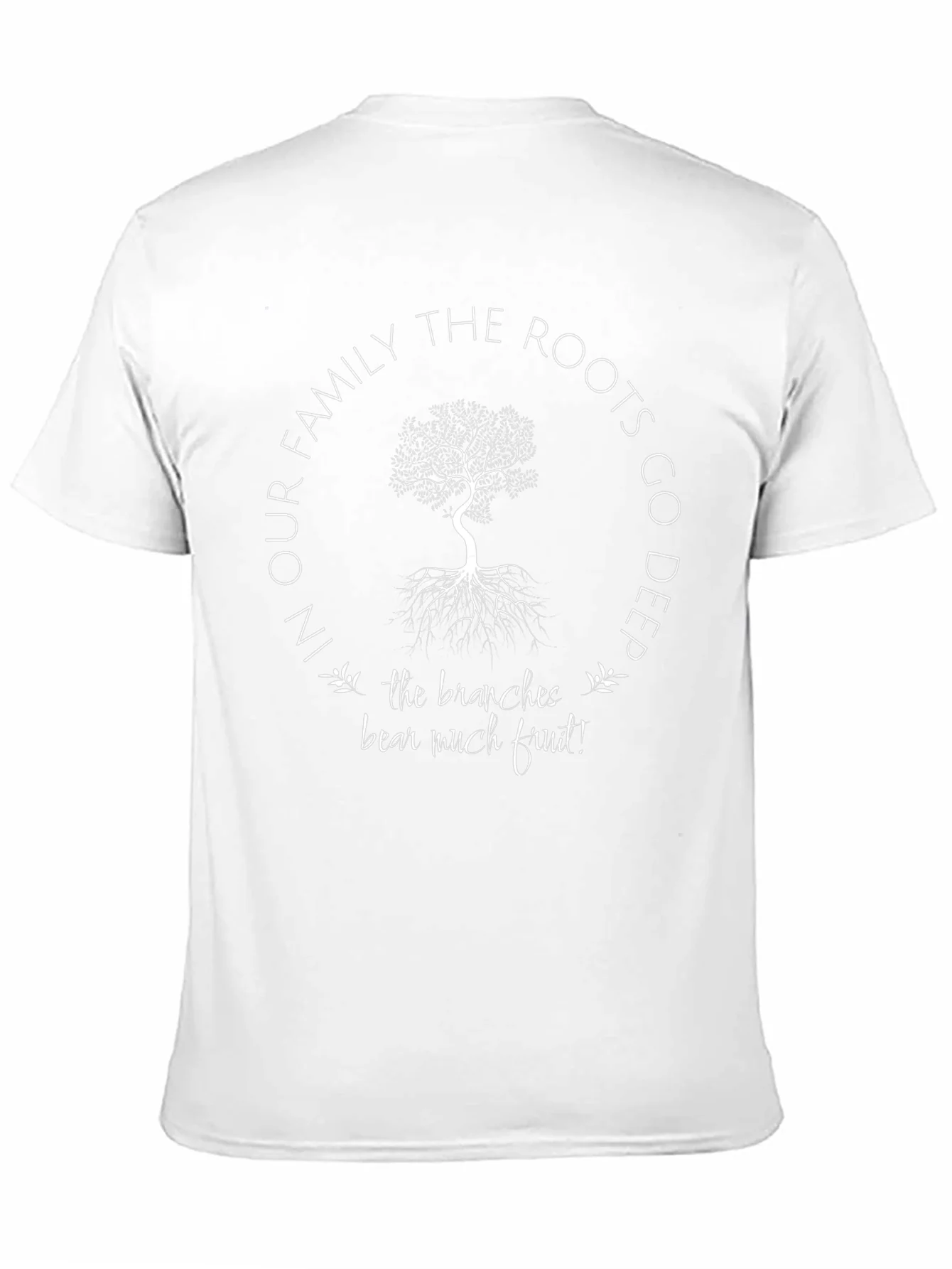 Family Roots Tree Graphic T-Shirt - Deeply Rooted Design