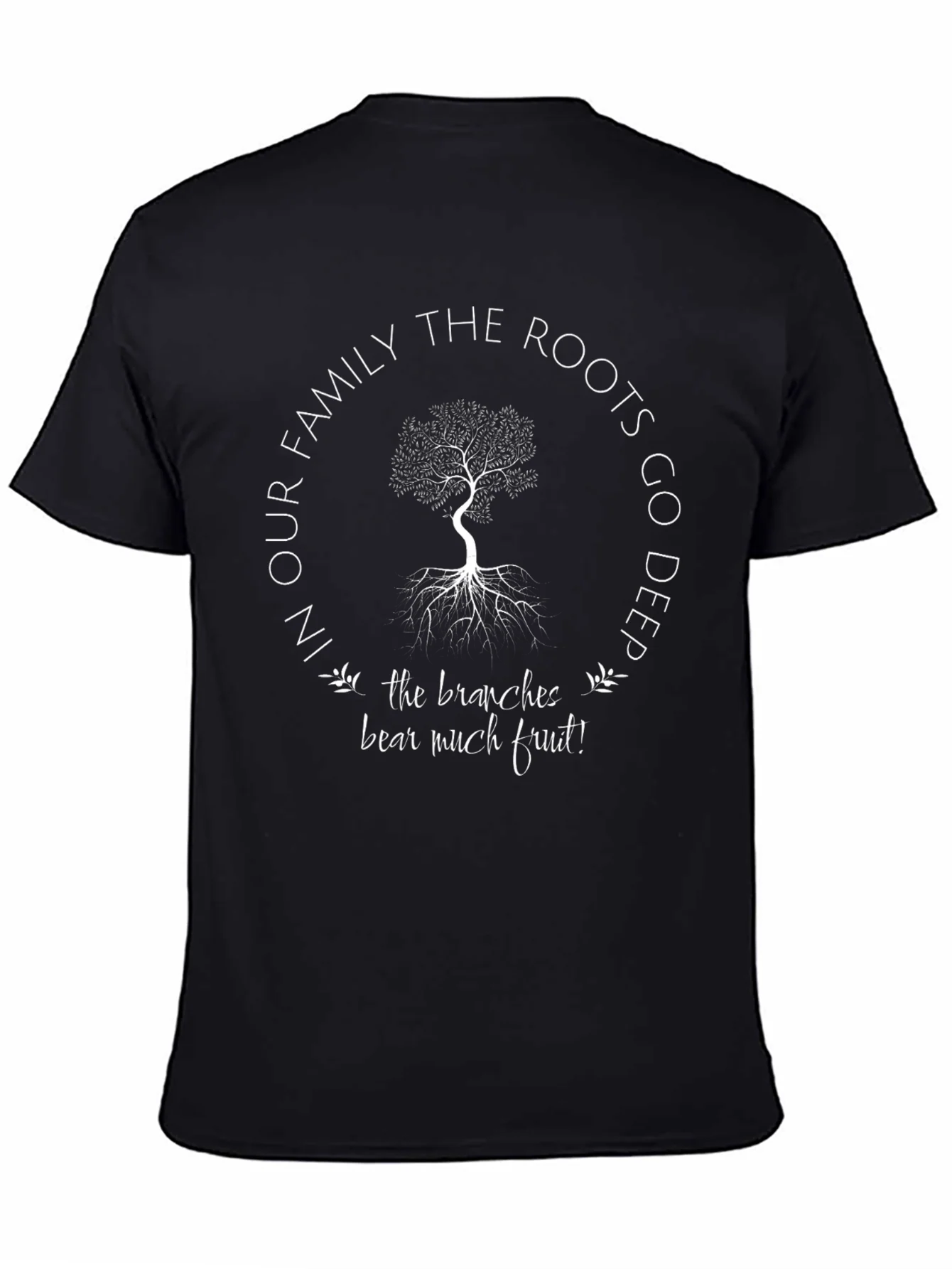 Family Roots Tree Graphic T-Shirt - Deeply Rooted Design