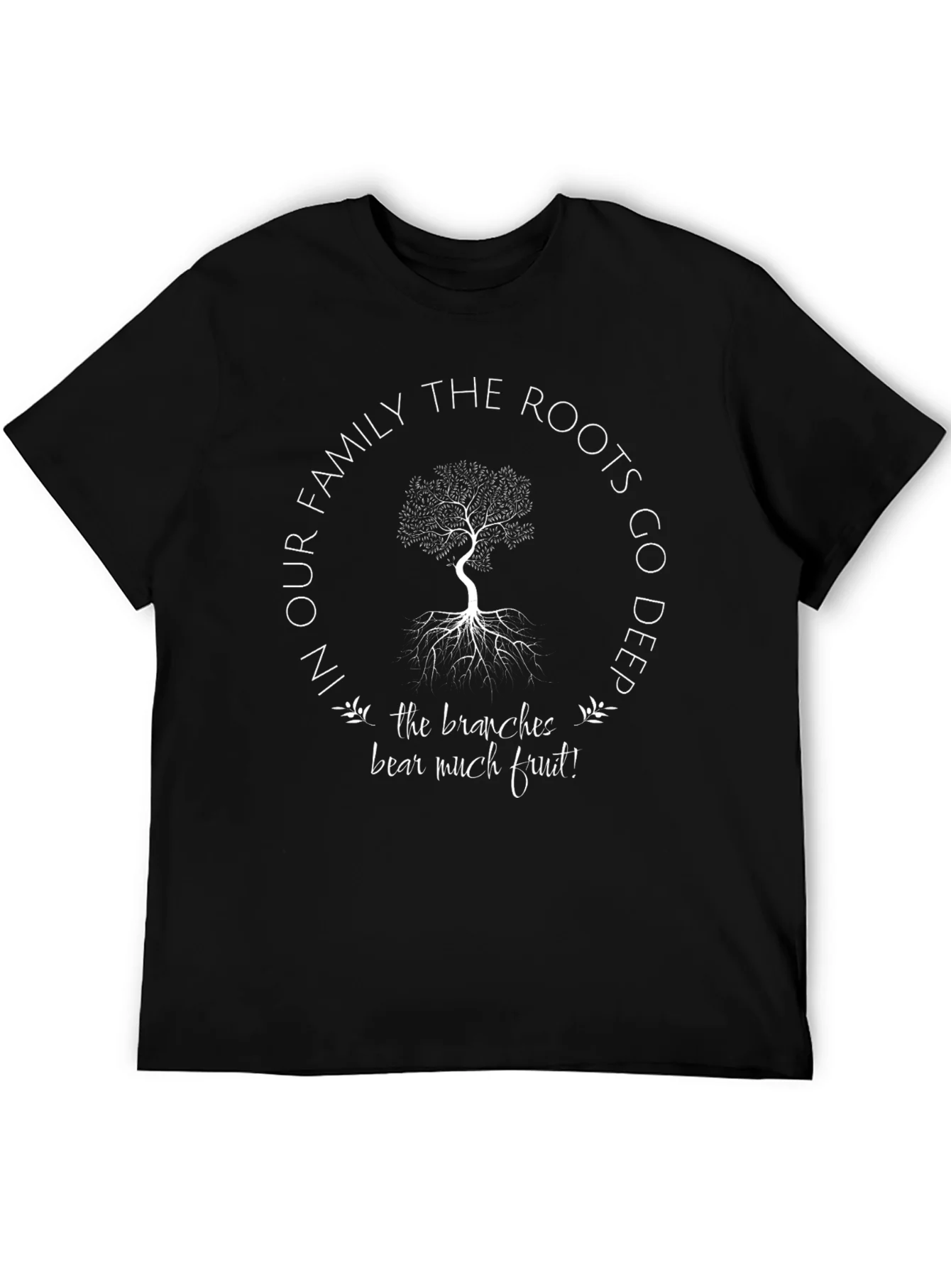 Family Roots Tree Graphic T-Shirt - Deeply Rooted Design