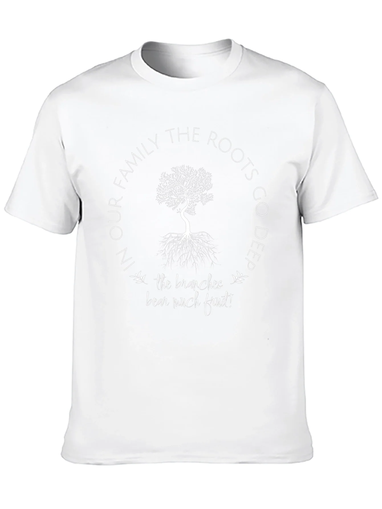 Family Roots Tree Graphic T-Shirt - Deeply Rooted Design