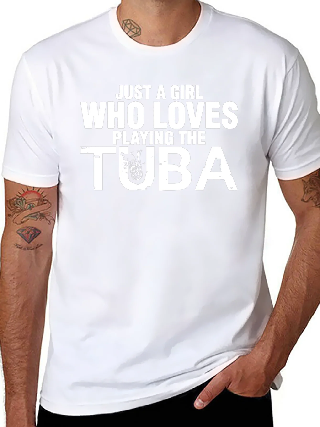Just A Girl Who Loves Playing Tuba T-Shirt