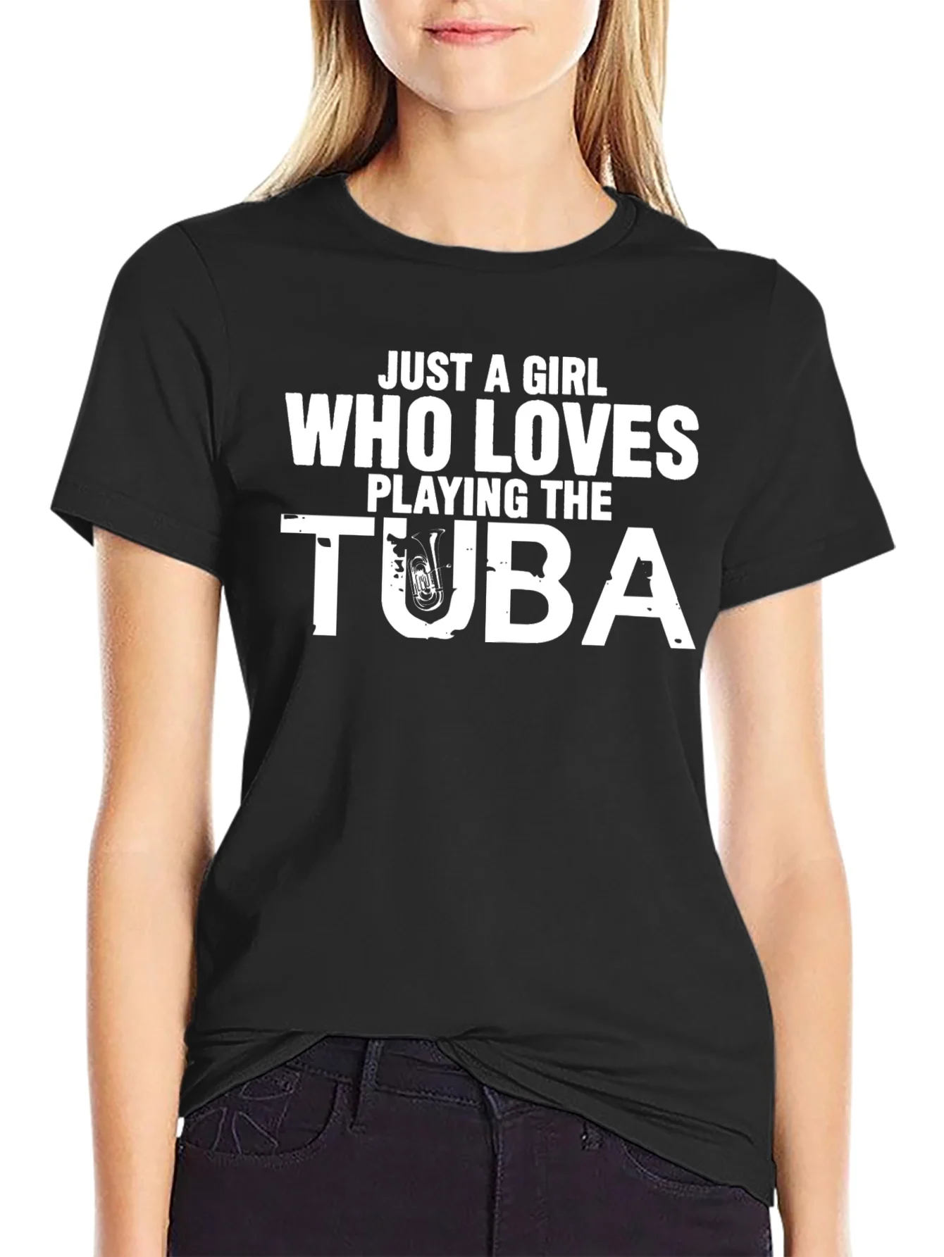 Just A Girl Who Loves Playing Tuba T-Shirt