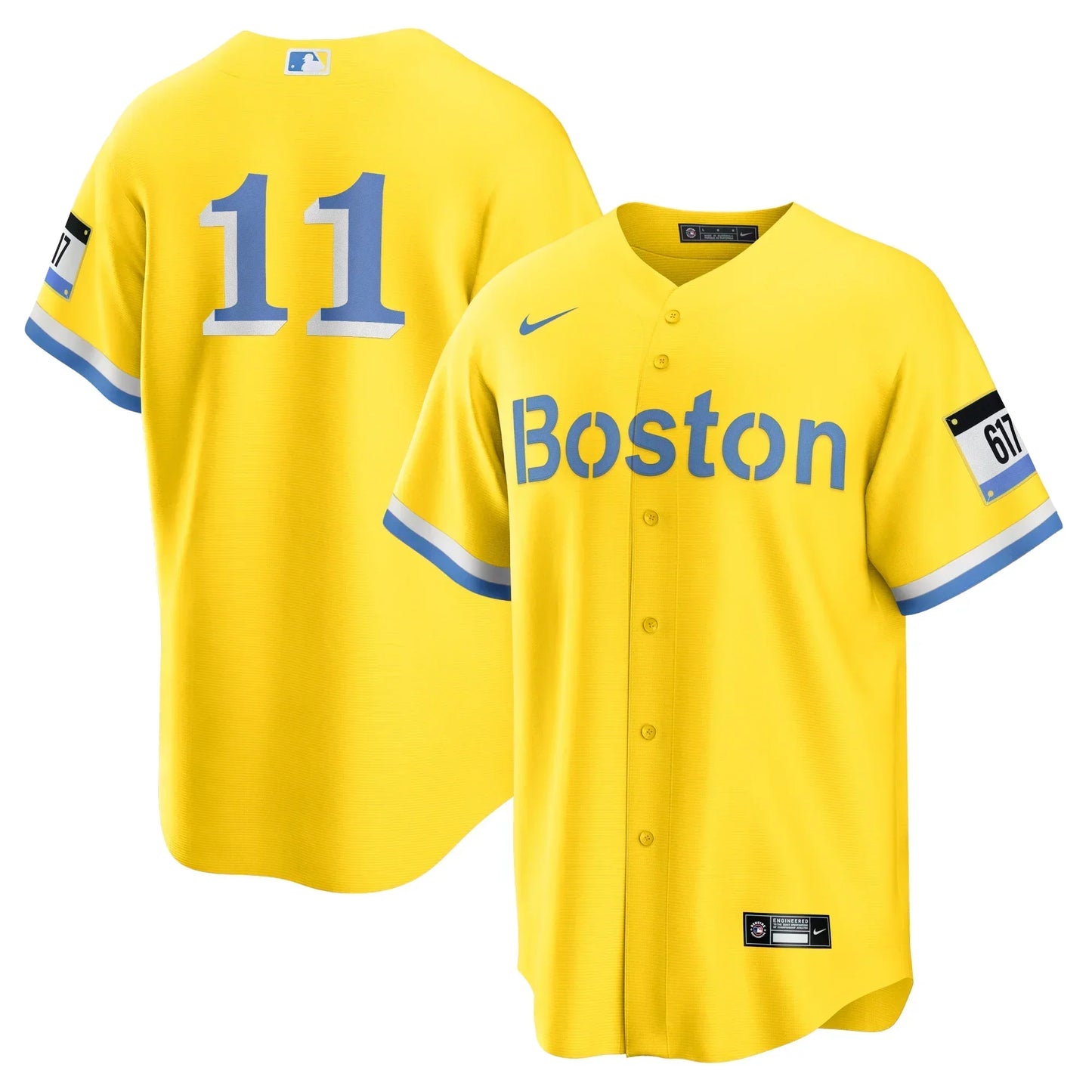 Rafael Devers Boston Red Sox City Connect Jersey  Yellow