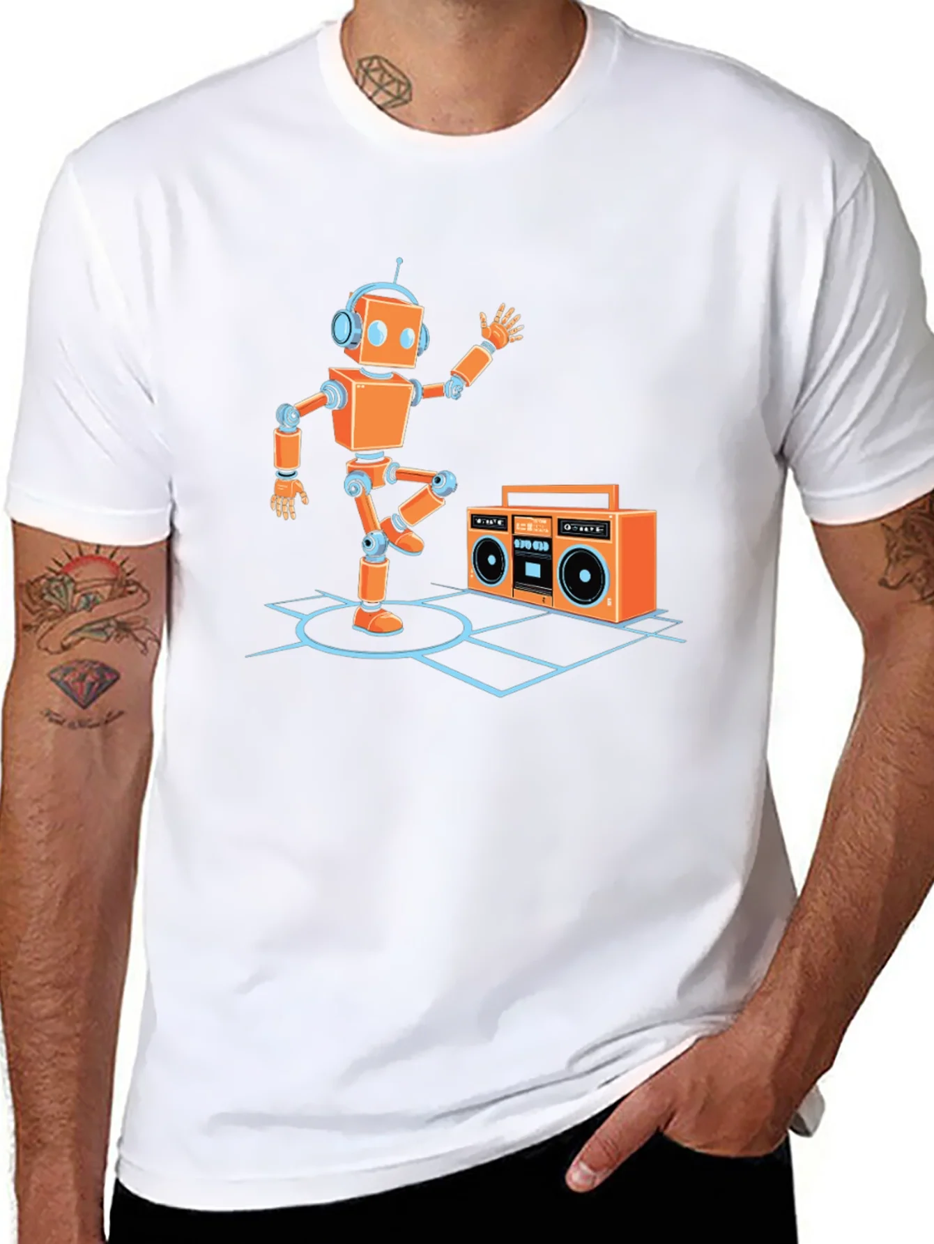 Dancing Robot Graphic Tee