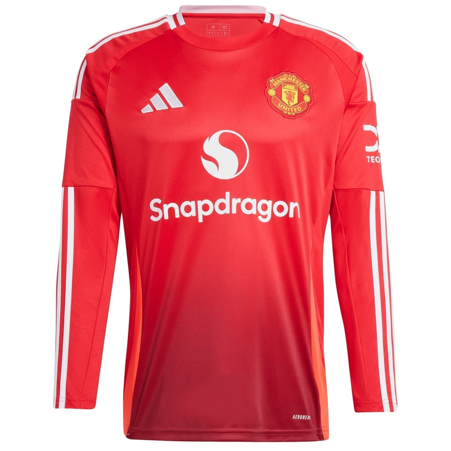 Manchester United  Home Shirt 2024-25 - Long Sleeve with Mainoo 37 printing - Red