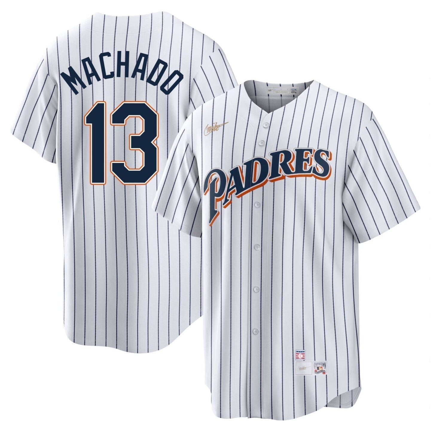 Manny Machado San Diego Padres 1998 Cooperstown Jersey  White