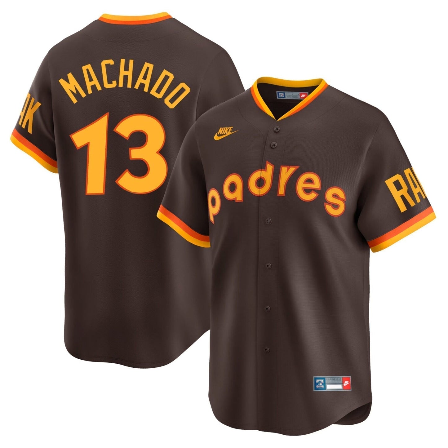 Manny Machado San Diego Padres Cooperstown Limited Jersey  Brown