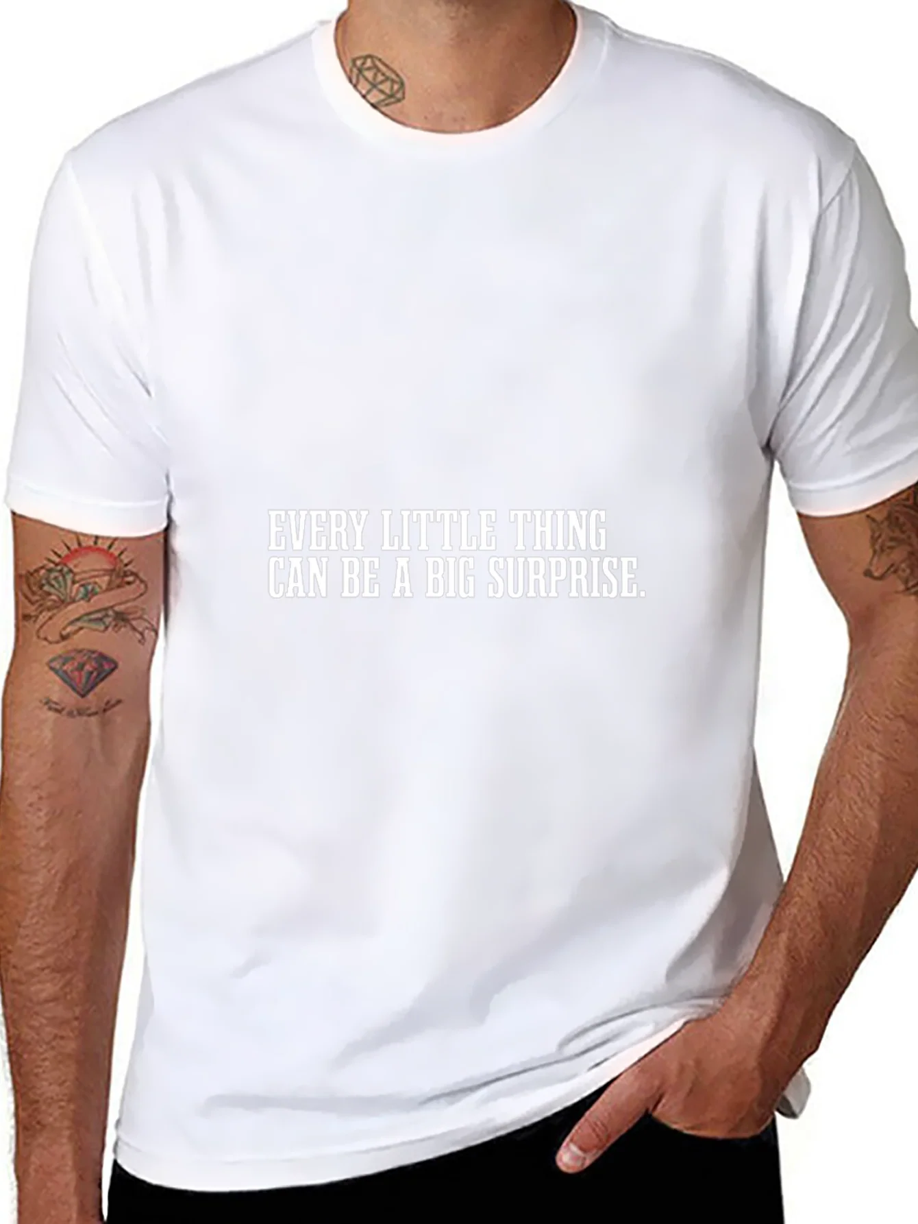 Surprise Graphic Tee - Mens Black T-Shirt