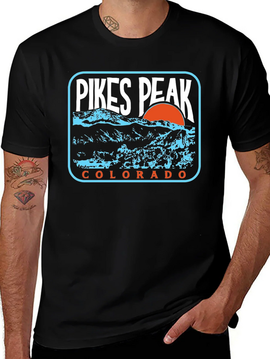 Pikes Peak Colorado Graphic T-Shirt