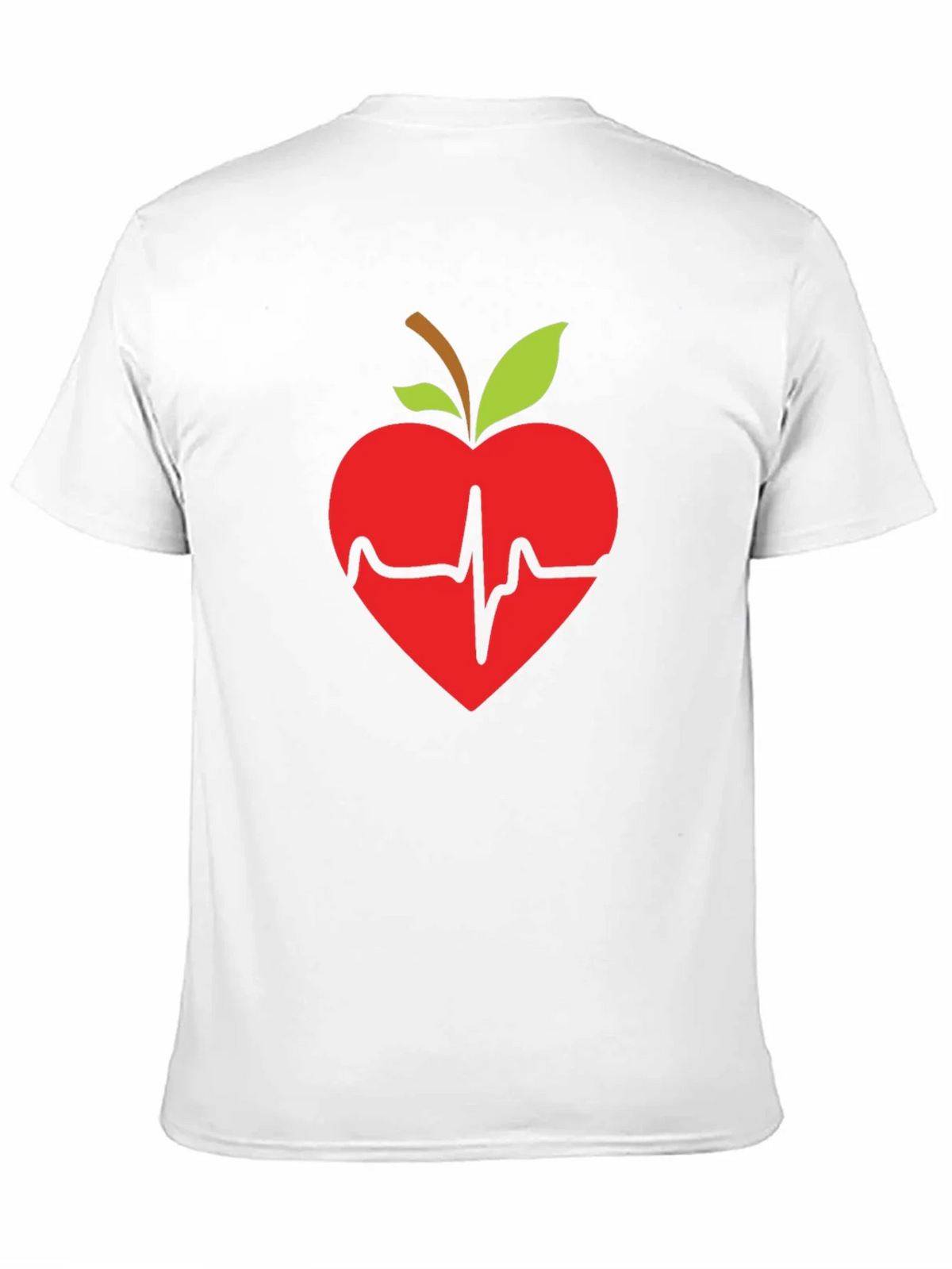 Apple Heartbeat Graphic Tee - Black T-Shirt