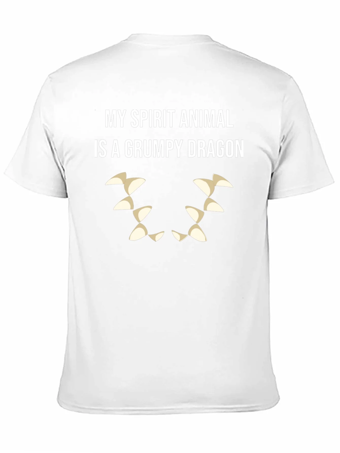 Grumpy Dragon Spirit Animal T-Shirt - Black