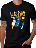 Blast Off 7th Birthday T-Shirt
