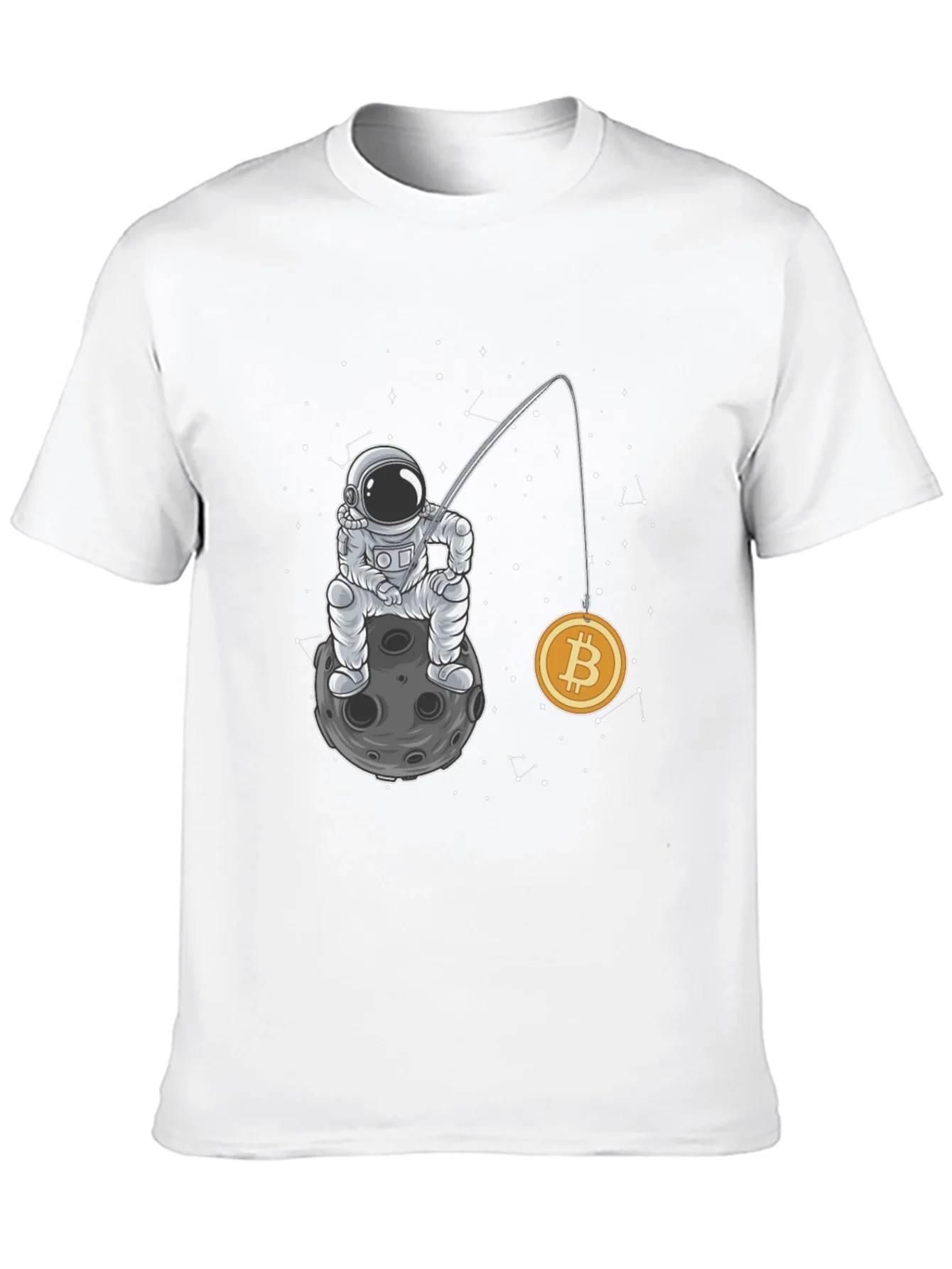 Bitcoin Astronaut Graphic T-Shirt - Black
